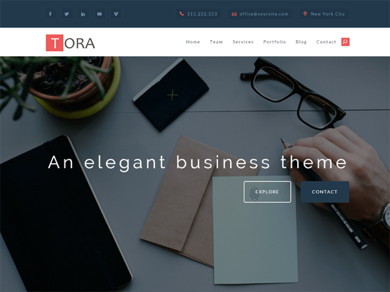 tora free business wordpress themes