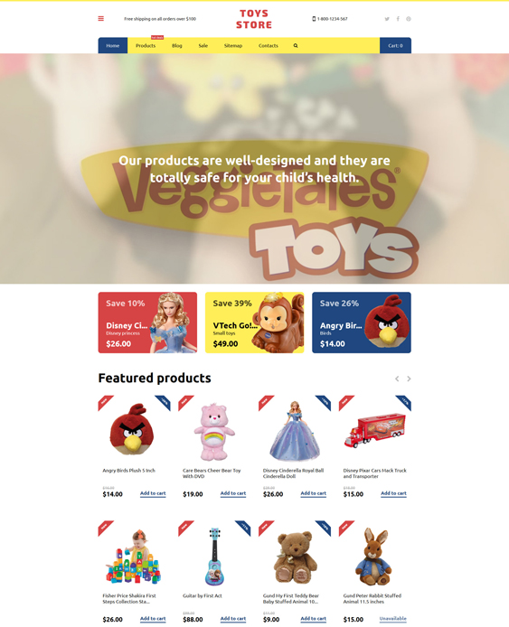 toys responsive shopify themes