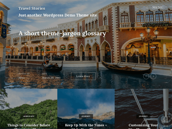 free travel wordpress themes stories