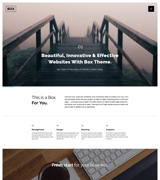 web design parallax wordpress themes