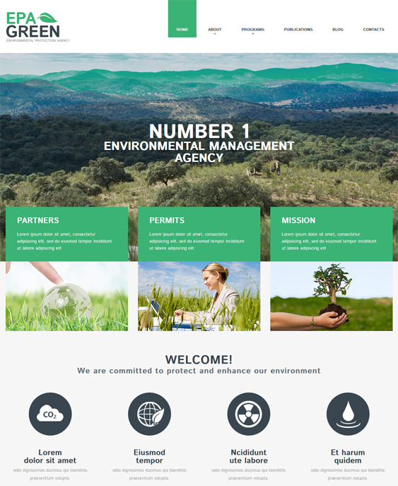 environmental green eco-friendly organic wordpress themes