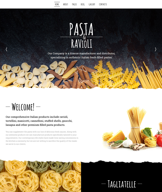 pasta clean joomla templates