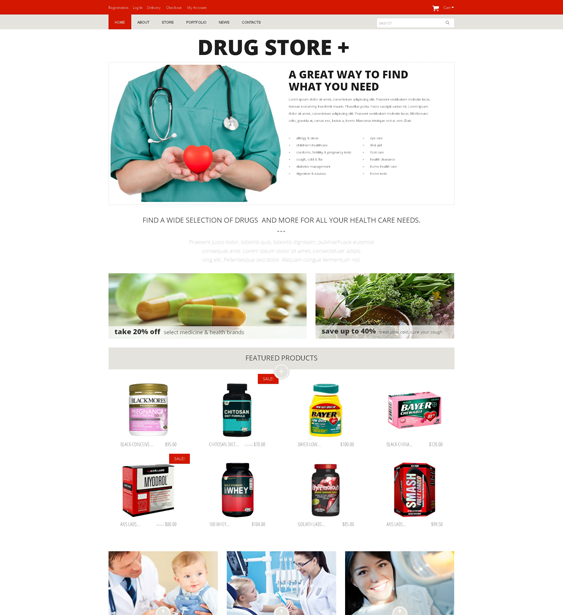 drugstore medical health woocommerce themes