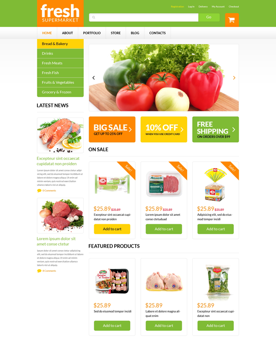 grocery food drink woocommerce themes