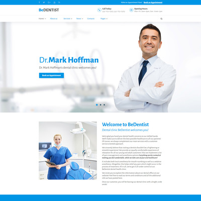 BeDentist Website Template (Bootstrap website template for dentists and dental clinics) Item Picture