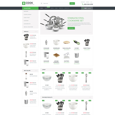 Cook Shopify Theme (clean Shopify theme) Item Picture