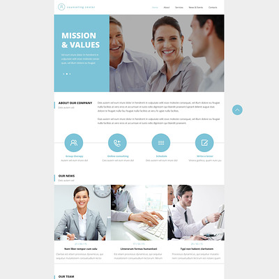 Counseling Responsive Website Template (medical Bootstrap website template) Item Picture