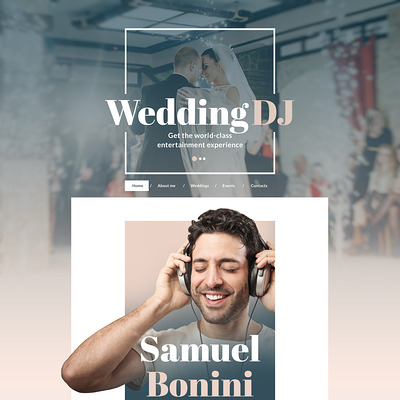 DJ Responsive Website Template (Bootstrap template for music websites) Item Picture