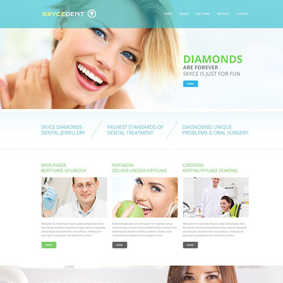 Dentistry Responsive Website Template (Bootstrap website template for dentists and dental clinics) Item Picture
