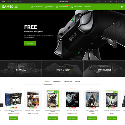 Gamedixi (PrestaShop theme for video game stores) Item Picture