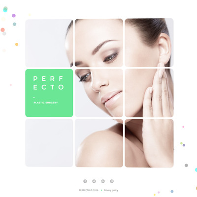 Perfecto (Bootstrap website template for plastic surgeons) Item Picture