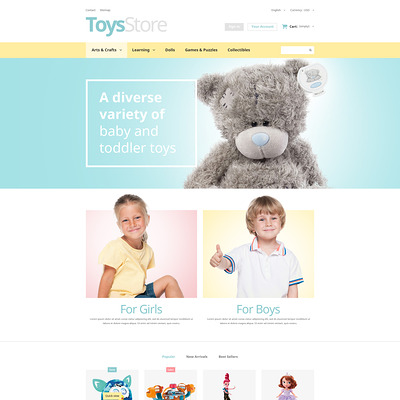Toys Shop PrestaShop Theme (PrestaShop theme for toy stores) Item Picture