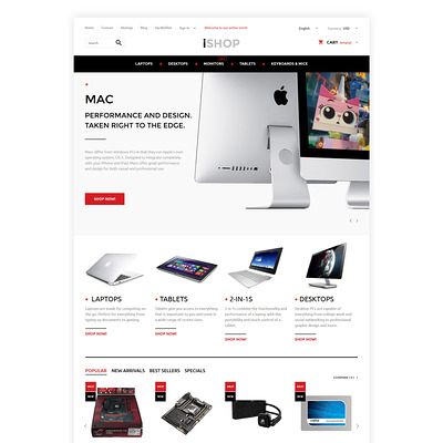 iShop PrestaShop Theme (PrestaShop theme for selling computers and accessories) Item Picture