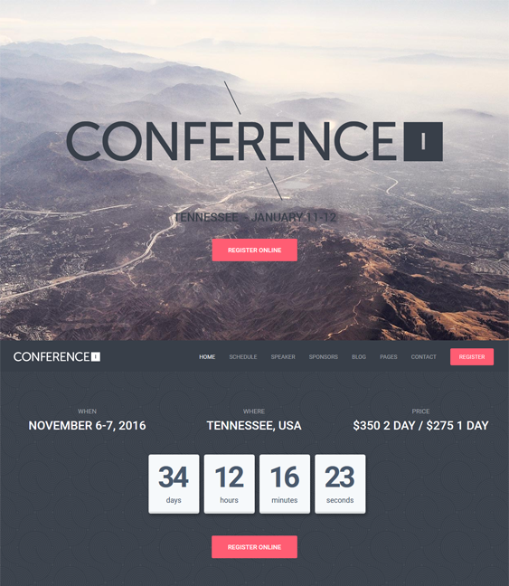 conference wordpress themes events