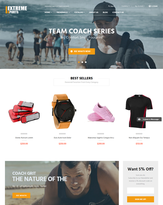 extremely sports fitness shopify themes