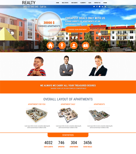 realty real estate drupal themes