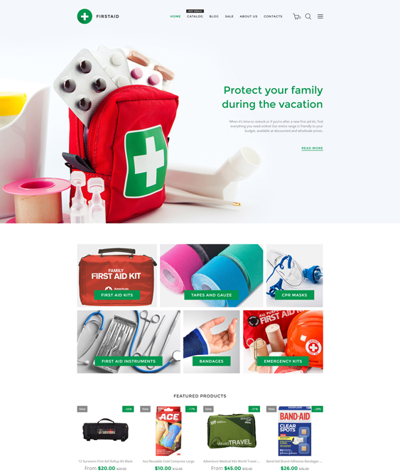 firstaid responsive shopify themes 2017