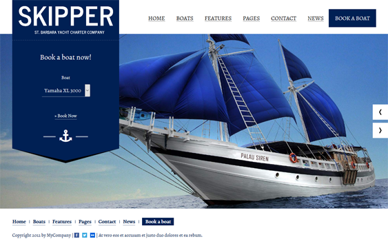 skipper travel wordpress themes