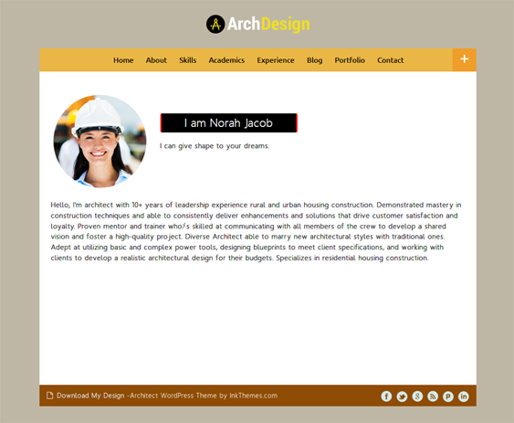 archdesign architect wordpress themes