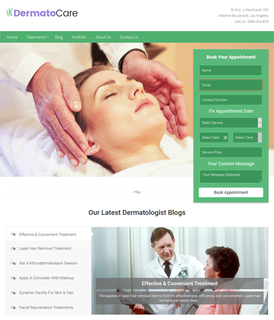 dermato care medical wordpress themes