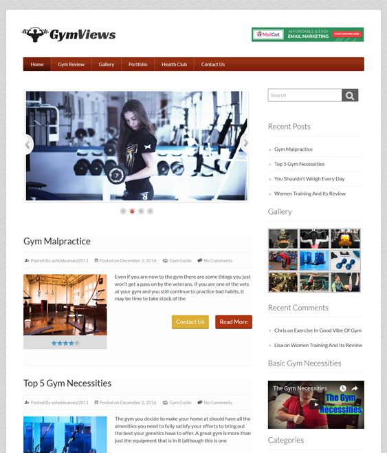 gymviews gym fitness wordpress themes