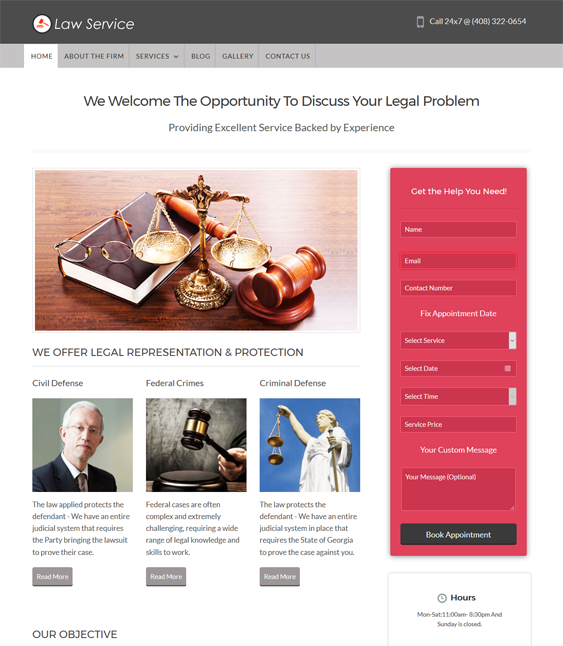 law service wordpress themes lawyers attorneys legal