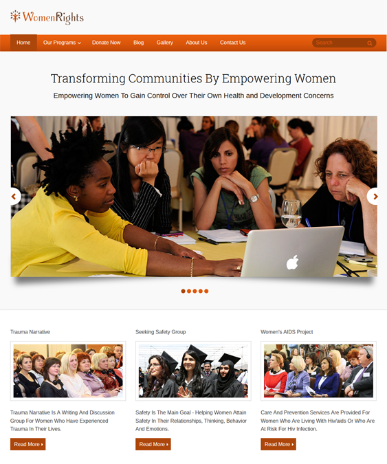 womenrights charity nonprofit wordpress themes