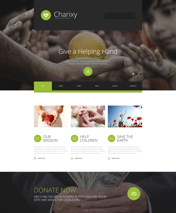 charixy charity nonprofit joomla templates