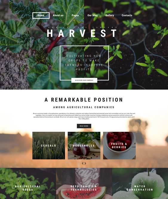 harvest farm agriculture joomla templates