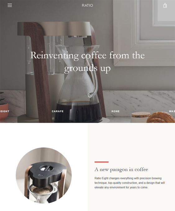 narrative shopify themes food drink online stores