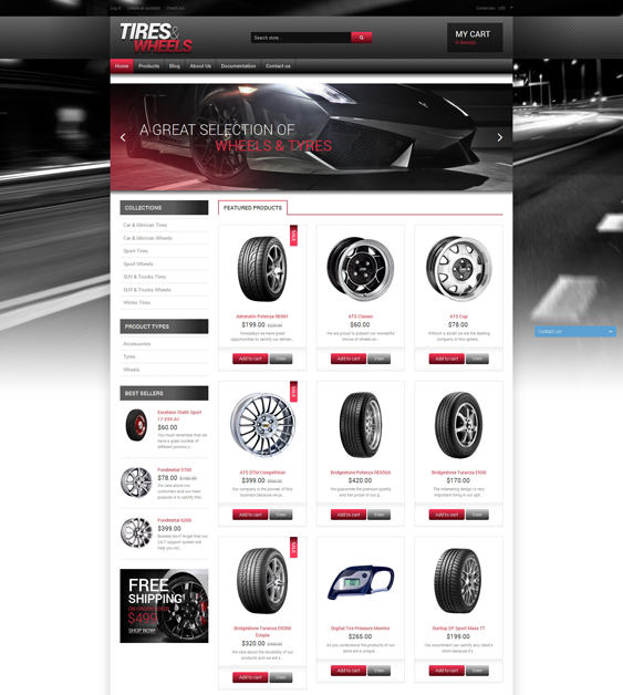 quality-wheels-and-tires-car vehicle automotive shopify themes