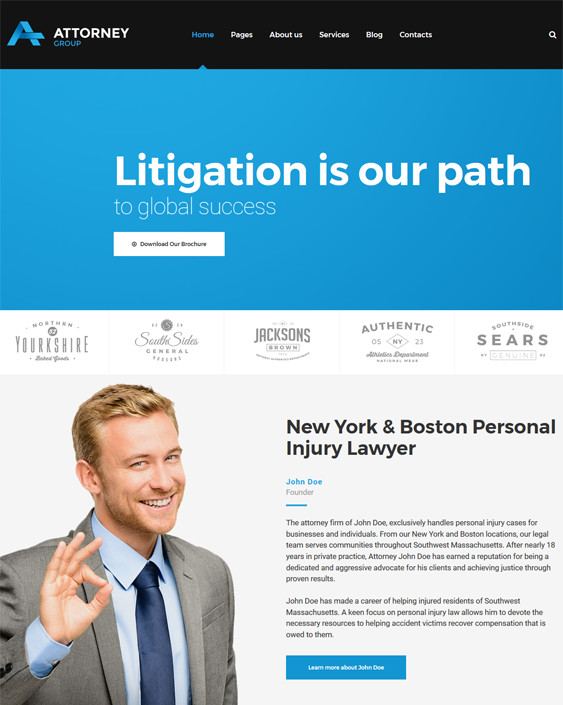 lawyers attorneys law firms wordpress themes