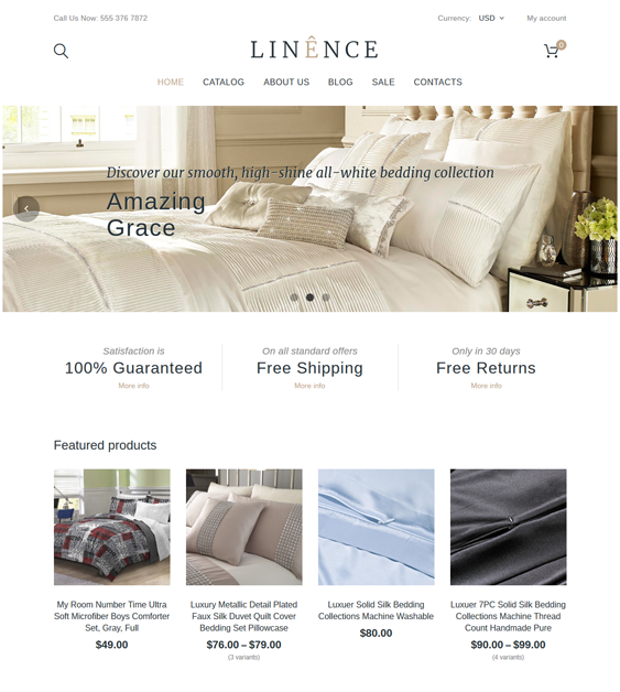 linen shopify themes interior design home decor stores