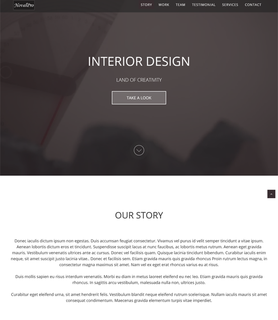 novelpro muse interior design wordpress themes