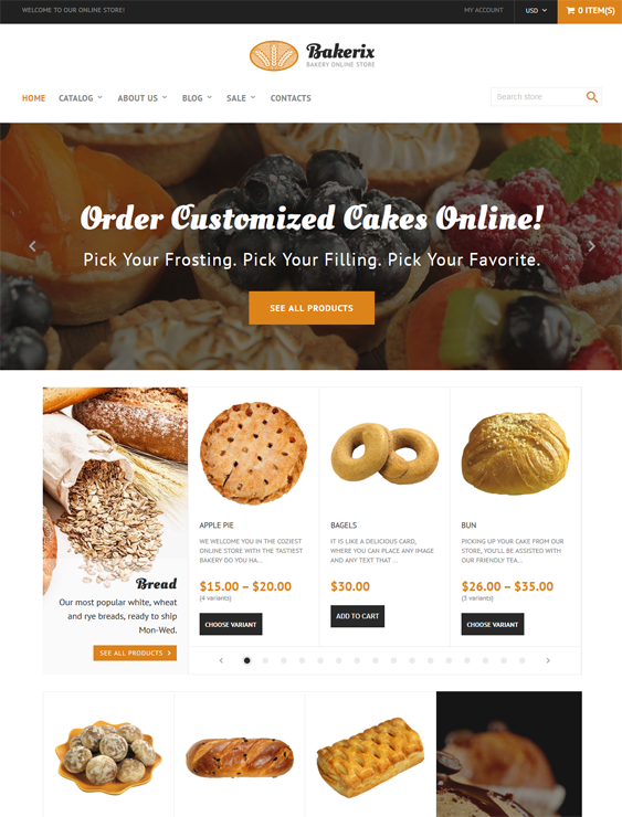 bakeries cupcake shops bakery shopify themes