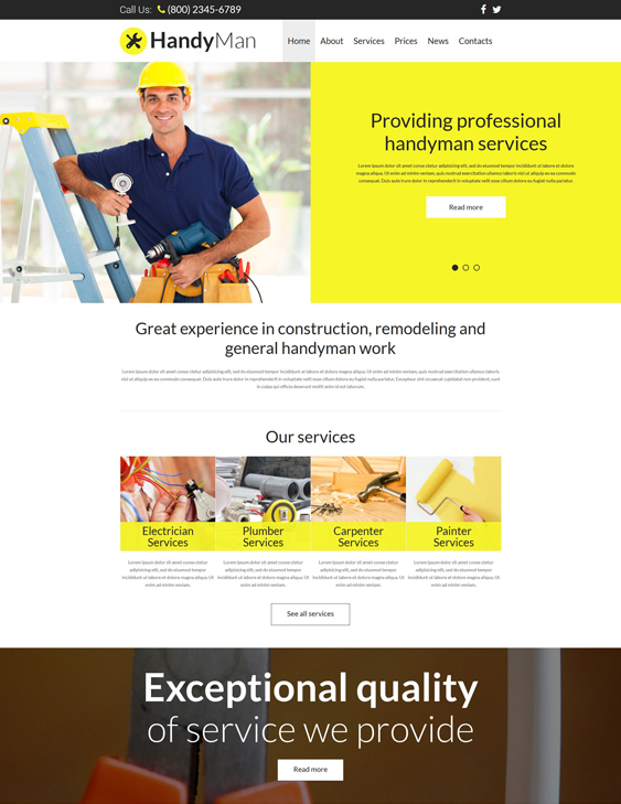 Handyman Services Joomla Template