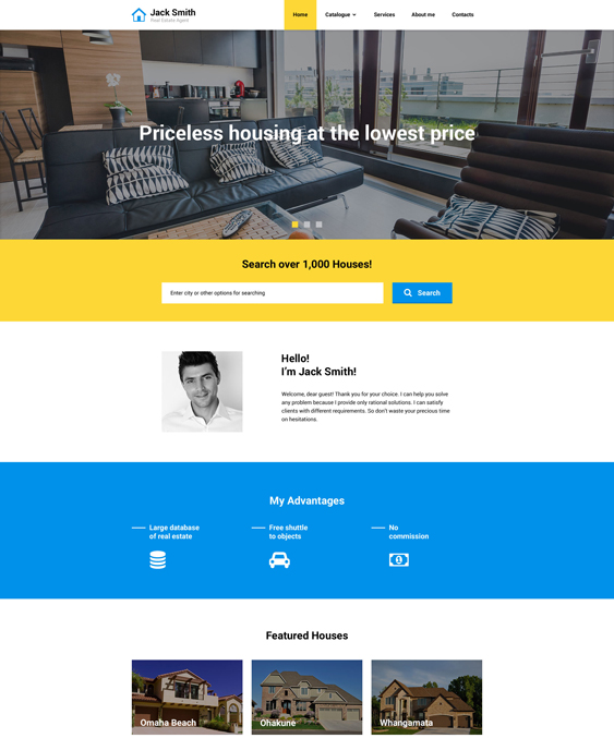 real estate bootstrap website templates Agency Responsive