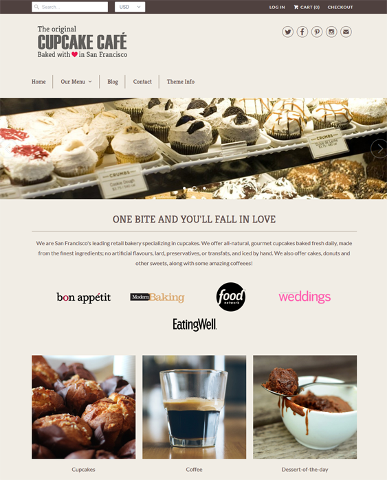 responsive bakeries cupcake shops bakery shopify themes