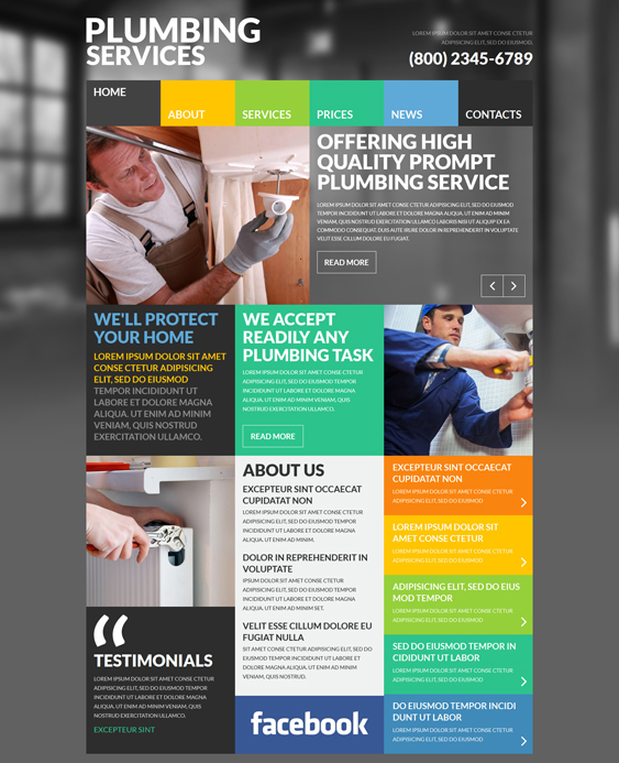 Skilled joomla template plumbing companies plumbers