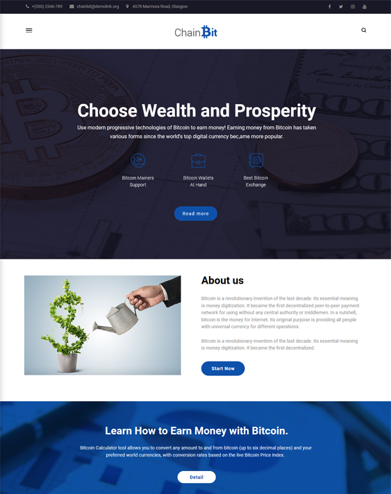 wordpress themes finance websites
