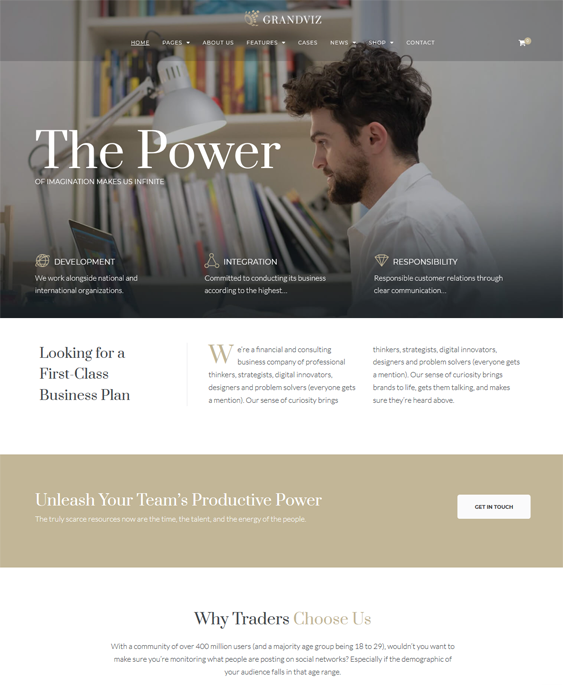 wordpress themes finance websites