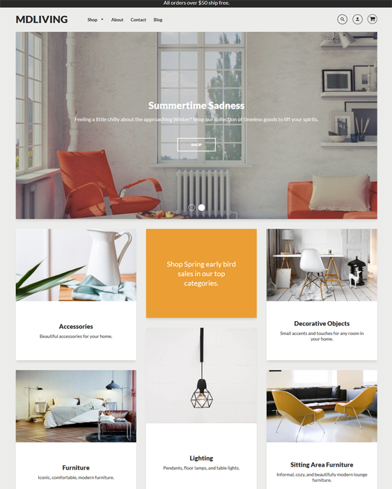 shopify themes for furniture stores