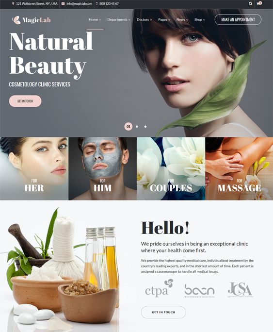 wordpress themes cosmetics beauty products