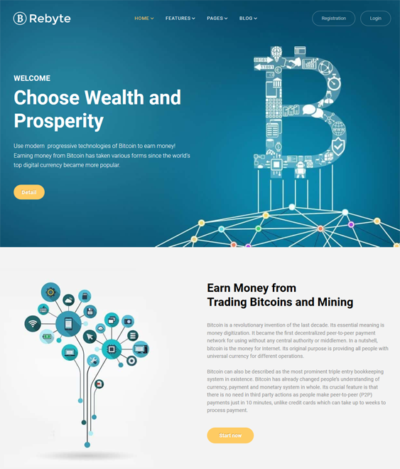 wordpress themes bitcoin cryptocurrency websites