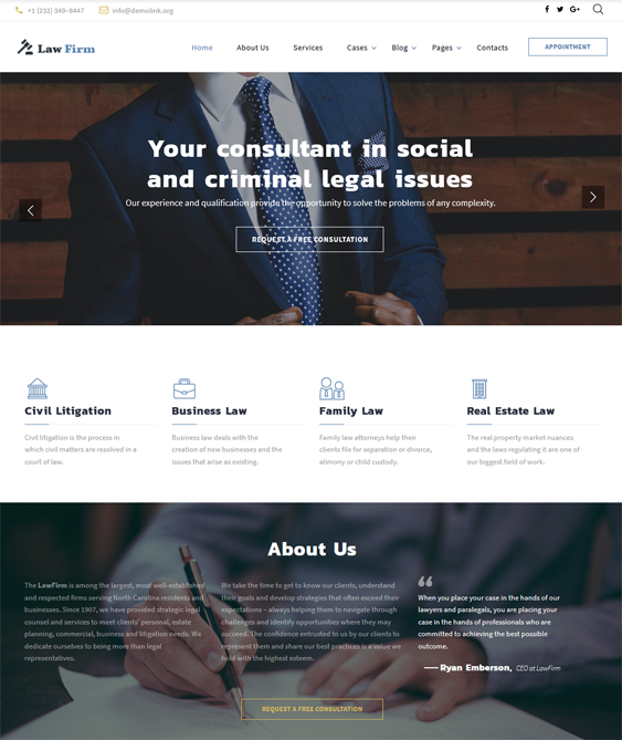 bootstrap website templates lawyers attorneys law firms