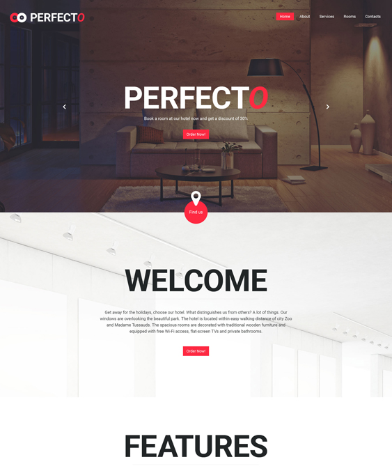 bootstrap hotel website templates