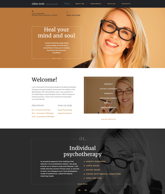 bootstrap website templates psychologists counselors mental health therapists