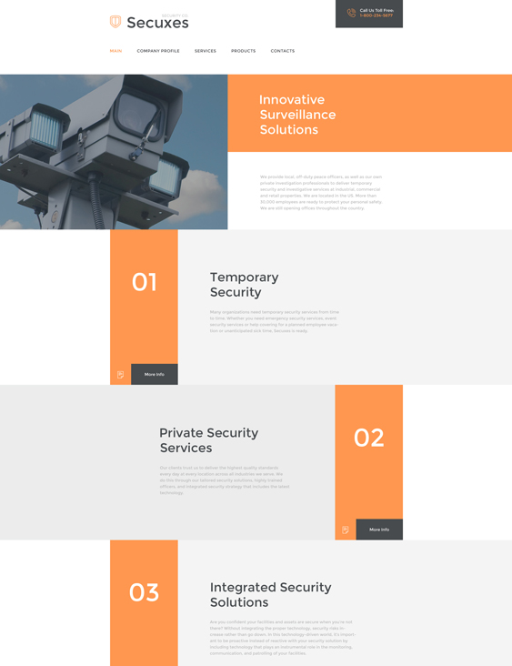 bootstrap website templates security firms consultants