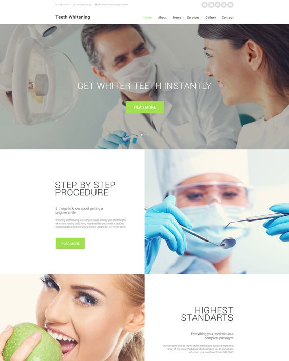 bootstrap website templates dentists dental clinics