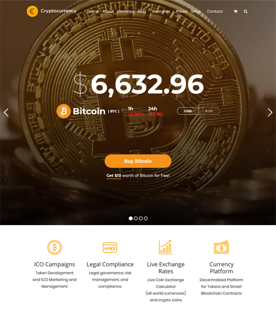 wordpress themes bitcoin cryptocurrency websites
